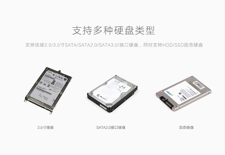 沐鸣2硬盘易驱线，sata转2.5/3.5寸移动硬盘转接线