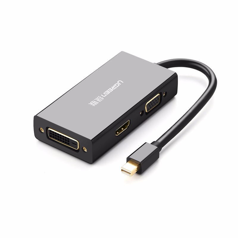 沐鸣2minidp转hdmi/vga/dvi三合一转换器