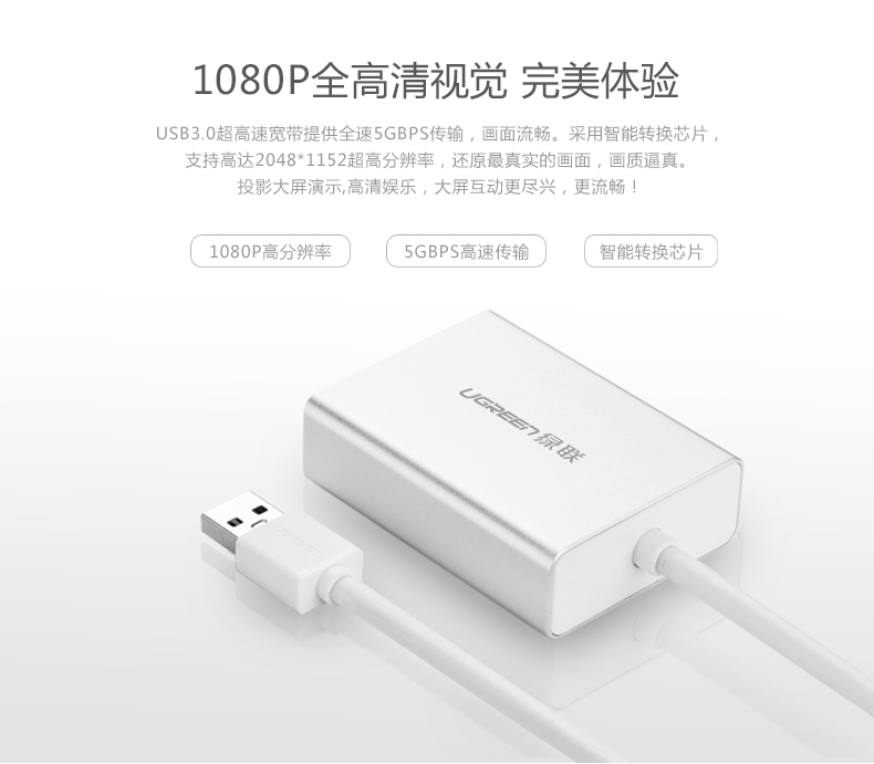 沐鸣2USB转HDMI转换器外置显卡