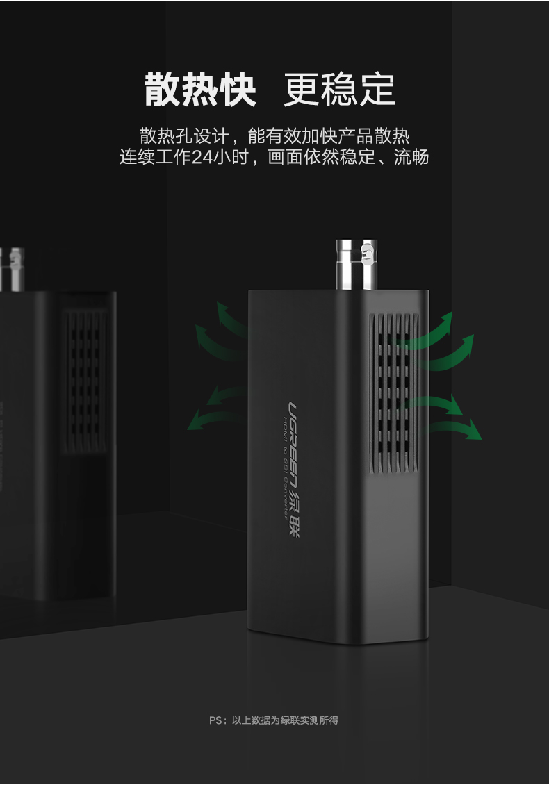 沐鸣2HDMI转SDI转换器，高清监控器HDMI信号转3G/SD/HD-SDI