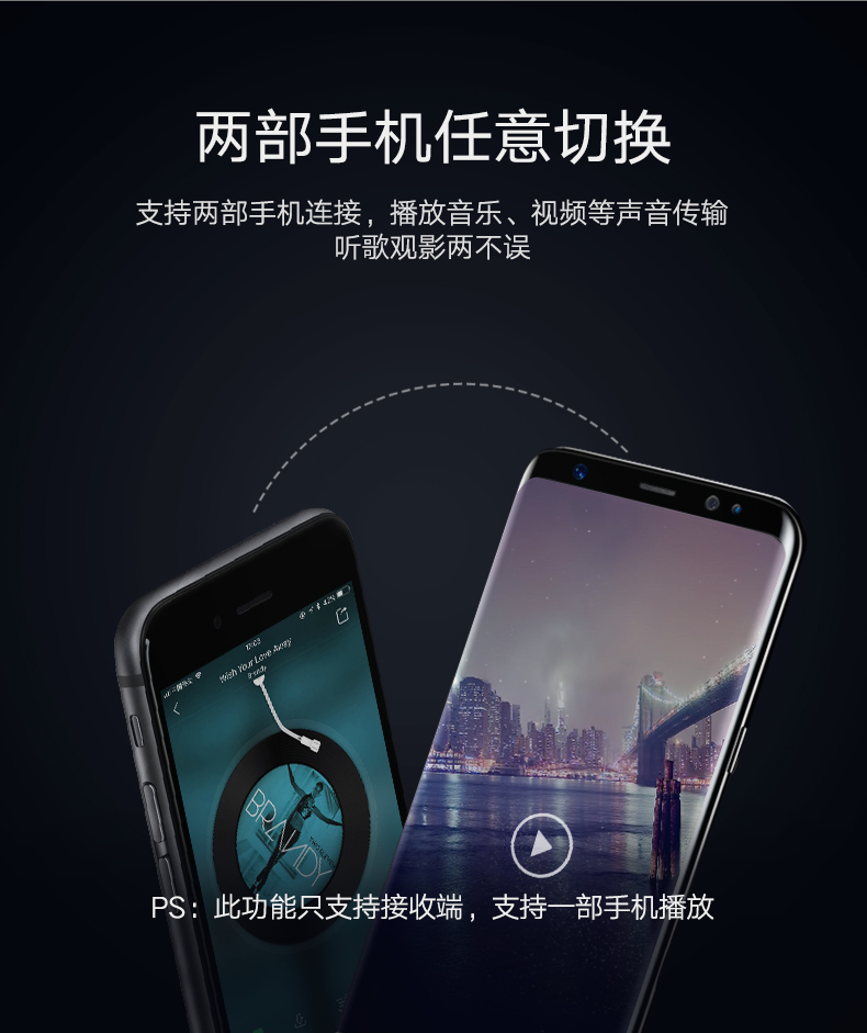 沐鸣2蓝牙发射接收器二合一，3.5mm音频口aptX解码