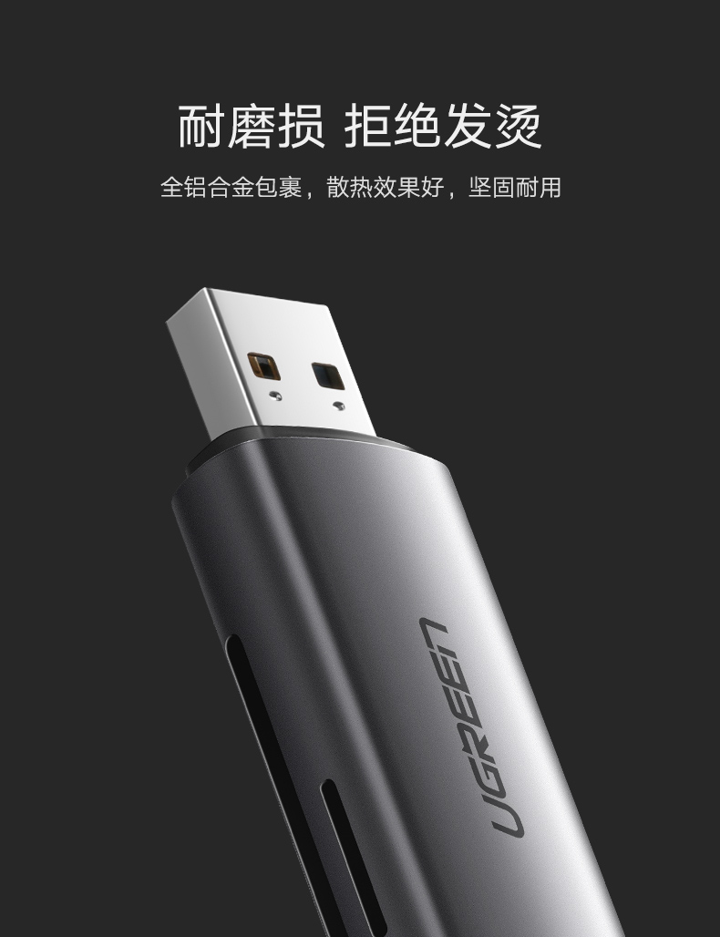 沐鸣2手机电脑两用读卡器，相机SD卡手机TF卡同时读取