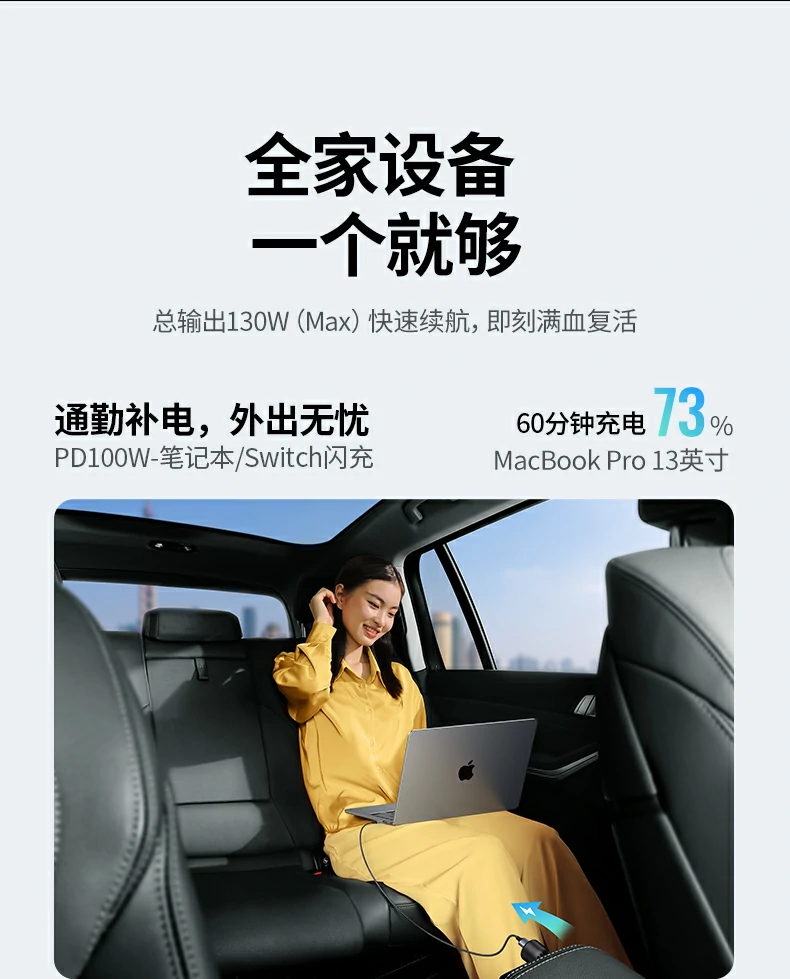 沐鸣2车载130W快充兼容多协议