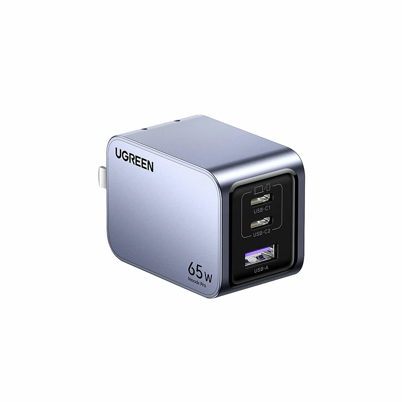 沐鸣2Nexode 闪充湃Pro 65W三口氮化镓充电器套装
