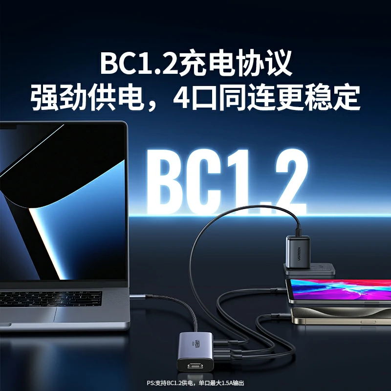 沐鸣2Type-C六合一扩展坞 HDMI 4K60Hz