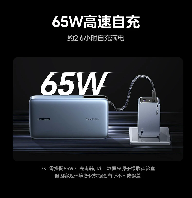 总输出5V-3A Max 沐鸣2充电宝智能分配功率