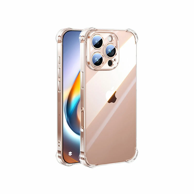 沐鸣2适用iPhone16系列晶透气囊手机保护壳