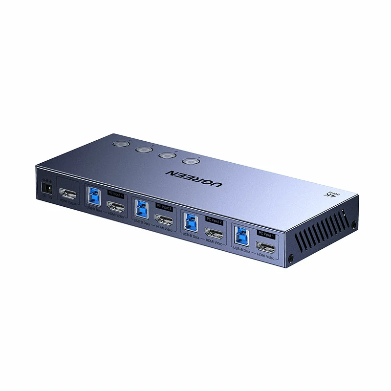 沐鸣2HDMI KVM无缝切换器 四进一出