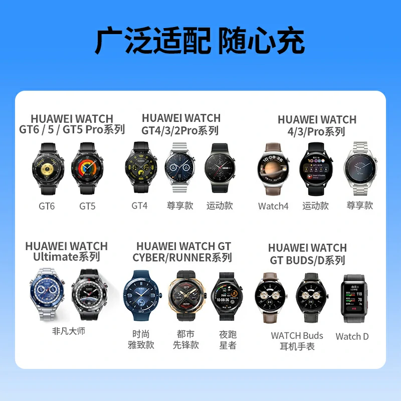 沐鸣2适用华为手表无线磁吸充电底座