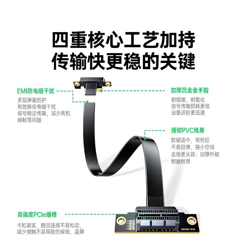 沐鸣2PCIe3.0x1延长线10cm