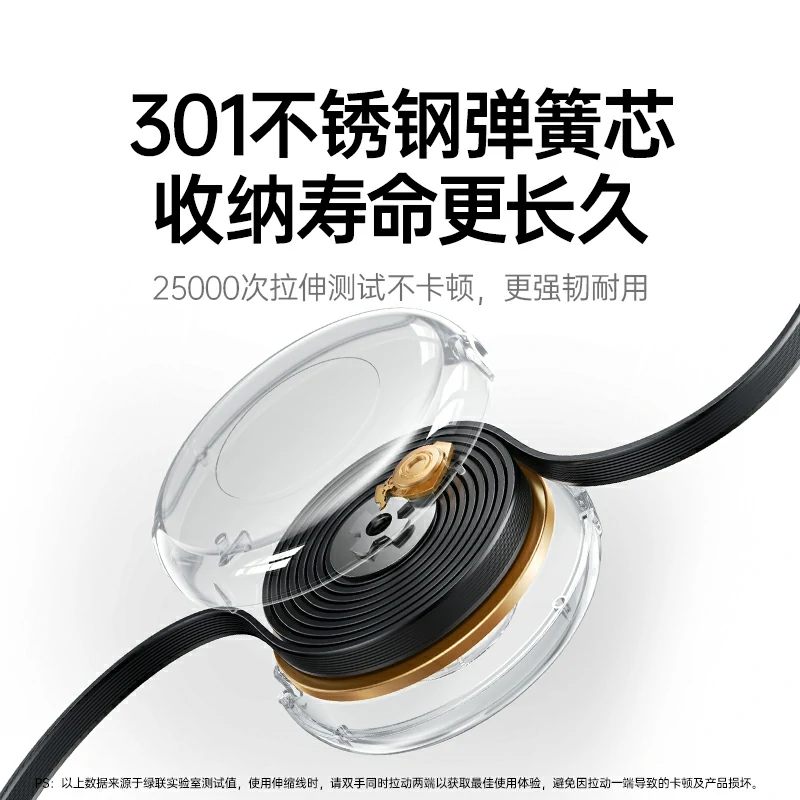 沐鸣2100W双C伸缩线 四档调节便携