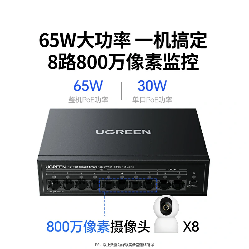 沐鸣210口千兆PoE以太网交换机